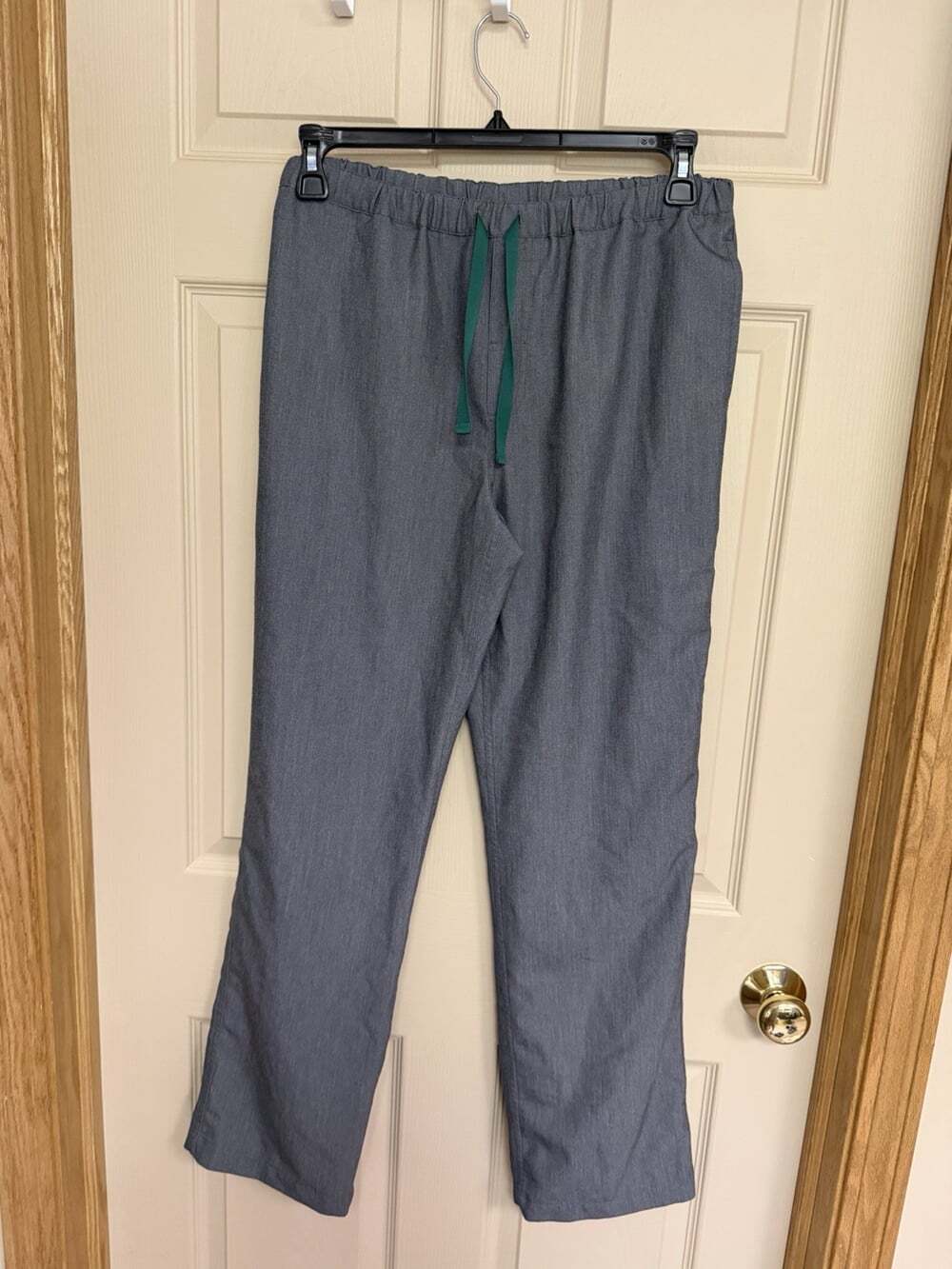 Figs Pisco Basic Scrub Pants Gray Mens Medium Green Drawstring